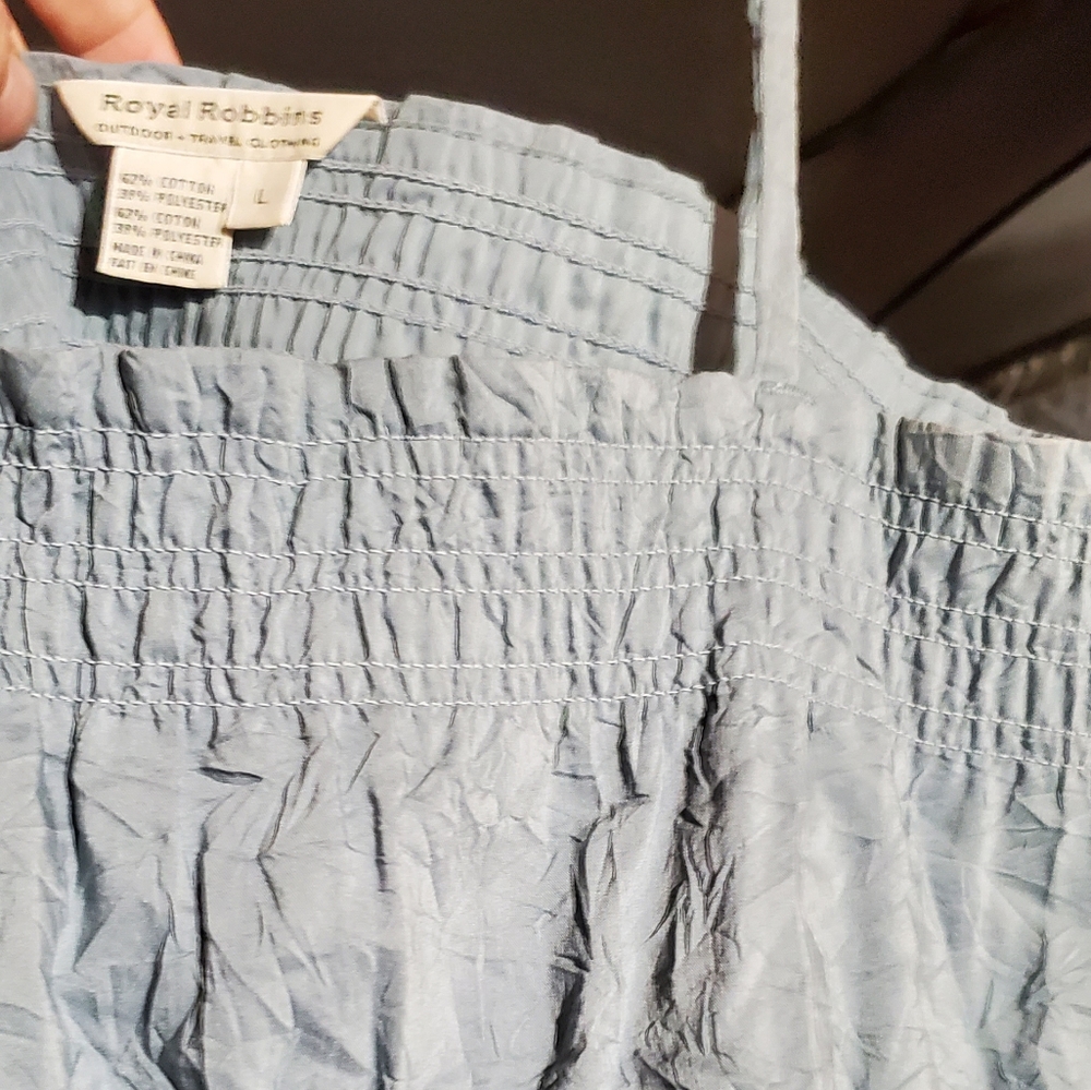 EUC Royal Robbins chambray? Tube top - Picture 3 of 5